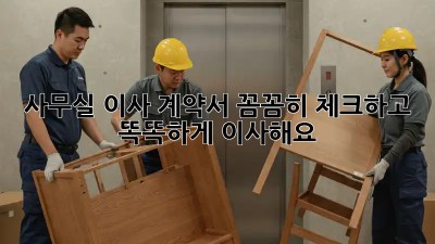 사무실 이사? 계약서 꼼꼼히 체크하고 똑똑하게 이사해요!